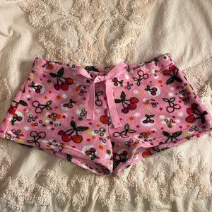 Cute Cherry Pajama Lounge Shorts